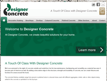 Tablet Screenshot of designerconcrete.co.nz